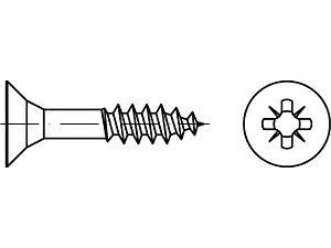 ART 89097 Spanplattenschrauben Seko CE A 2 4 x 50 -Z Teilgewinde A 2 VE=S (1000 Stück)