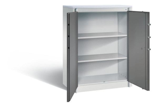 C+P Feuerschutzschrank Certos, H1226xB930xT500mm, Farbe: Lichtgrau / Vulkangrau, Klinkengriff, 3 OH, 1171-00 S10263