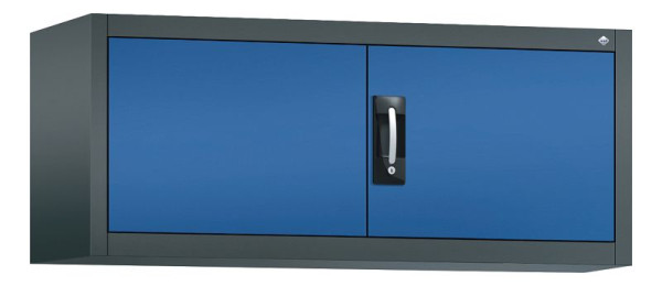 C+P Aufsatzschrank Acurado, H500xB1200xT400mm, Farbe: Anthrazitgrau / Enzianblau, Muldengriff, 9464-000 S10234
