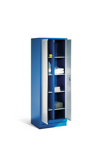C+P Wäsche-Spind Evolo, H1800xB610xT500mm, Farbe: Enzianblau / Lichtgrau, 48022-20B S10026