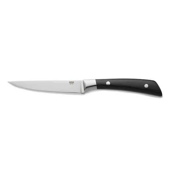 WAS Steakmesser Set CARLOS, mit schwarzem Pakkaholzgriff, 24 cm, Klingenstahl 420, Holz, VE: 6 Stück, 6424124