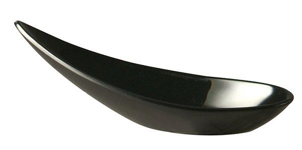 APS Fingerfood-Löffel -MING HING-, 11 x 4,5 cm, Höhe: 4 cm, Melamin, schwarz, VE: 60 Stück, 83843