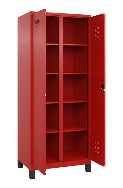 C+P Wäsche-Spind Evolo PLUS, mit Füßen, 2 Abteile, 1950x800x500mm, 3020/3020, Verschluss Zylinderschloss, 049012-22B S10052