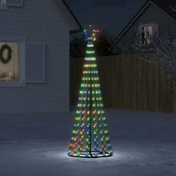 vidaXL LED Weihnachtsbaum 275 LEDs Mehrfarbig 180 cm, 358067
