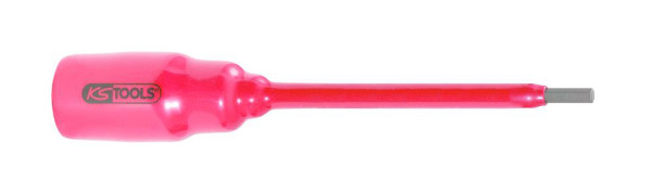KS Tools 1/2" Bit-Stecknuss mit Schutzisolierung für Innensechskant-Schrauben, 10mm, 267mm lang, 117.1176