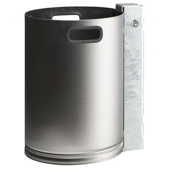 Stein HGS Abfallbehälter -Cubo Buena- 30 Liter aus Edelstahl, mit Bodenlochung, 17196