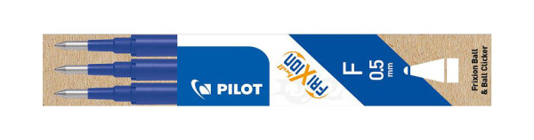 PILOT Tintenrollermine FriXion BLS-FR5 - 0,3 mm, blau, 3er Pack, BLS-FR5-S3L