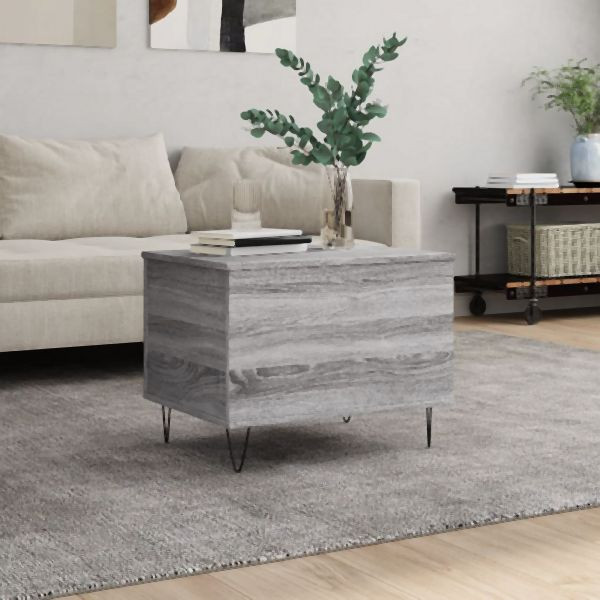 vidaXL Couchtisch Grau Sonoma 60x44,5x45 cm Holzwerkstoff, 830954