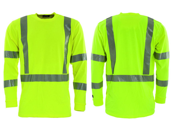 Lemp T-Shirt mit Reflexstreifen Hivis Klasse 1 gelb XL, 667447