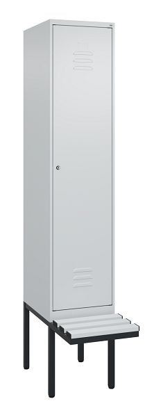 C+P Umkleidespind Classic PLUS, 2120x400x815mm, 7035/7035, Zylinderschloss, 0800407-12 S10024