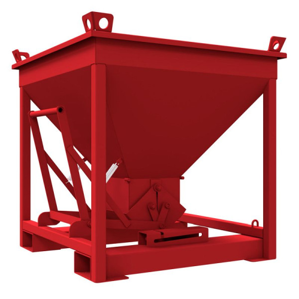 STEIN HGS Betonsilo, rot, 375 L, Rubinrot (RAL 3003), Stahl, 80503.0005