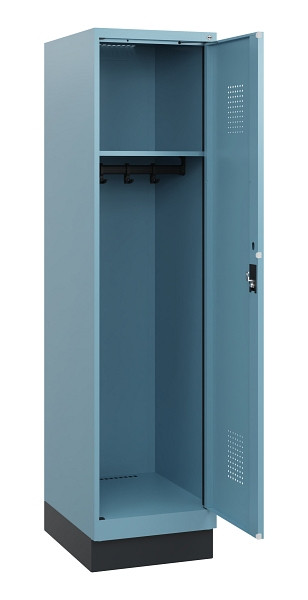 C+P Spind Evolo PLUS, Sockel, 1 Abteil, 1630x400x500mm, 0010/0010, Zylinderschloss, 0490205-12 S10048