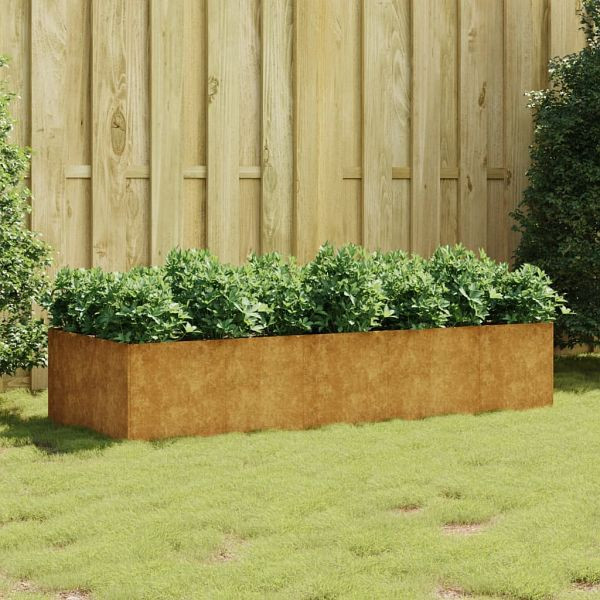 vidaXL Hochbeet 200x80x40 cm Cortenstahl, 824533, 8720845719630
