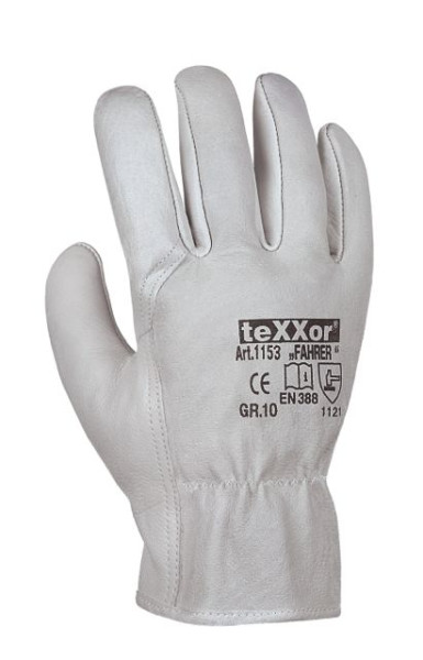 teXXor TOP Rindnappaleder-Handschuhe "FAHRER", Größe: 10, VE: 120 Paar, 1153-10