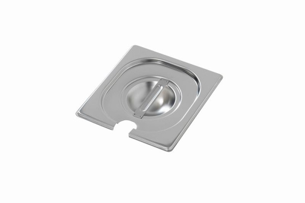 Bartscher Deckel 1/6GN, mit Löffelaussparung, A120656, 4016098101341