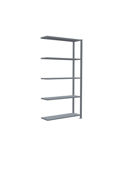 Schulte Anbauregal, Steckregal MULTIplus85, 2000 x 1000 x 300 mm, 5 Fachböden, Kreuzstrebe, verzinkt, 13135