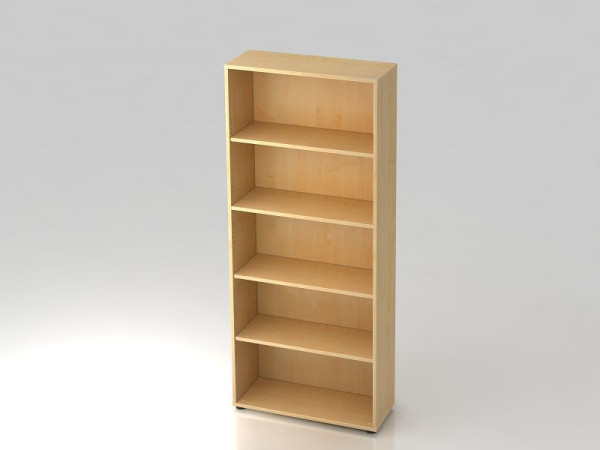 Hammerbacher Regal, 5OH 33cm tief Ahorn, 80x33x188 cm (BxTxH), V4000/3