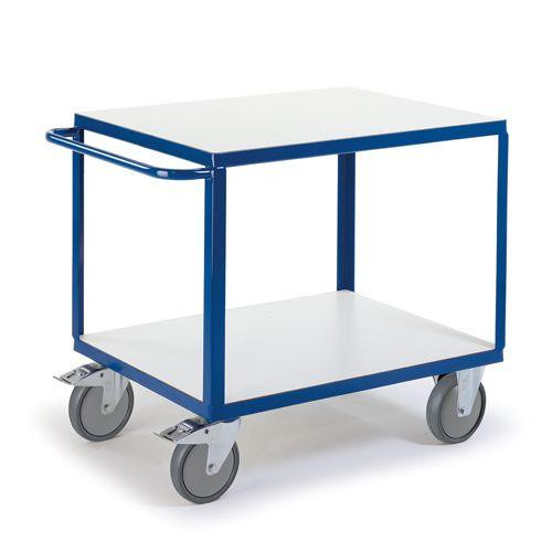 Rollcart Tischwagen mit 2 Ladeflächen (1350x800), Tragkraft: 600 kg, 06-7528ESD