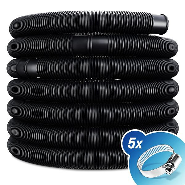 monzana Poolschlauch Schwarz Ø38mm 14m, 109274, 4251776909851