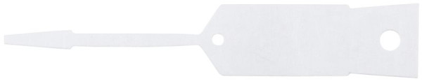 KS Tools Schlüsselanhänger, blanko, VE: 500 Stück, weiß, 500.8018