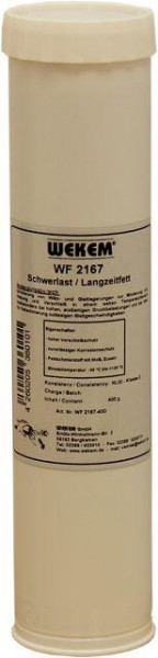 WEKEM Langzeit-/ Schwerlastfett mit MoS2, 400g Kartusche, WF-2167-400