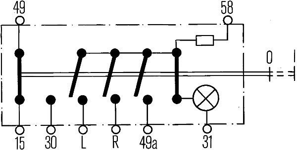 HELLA Warnblinkschalter, Druckbetätigung, 12V, Einbau, Halogen, Schalterbeleuchtung: rot, mit Glühlampe, 6HF 003 916-011
