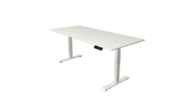 Kerkmann Oxford Sitz-/Stehtisch 1800 x 800 mm, elektrisch höhenverstellbar von 620-1270 mm, Weiß, Gestell weiß, 10520710