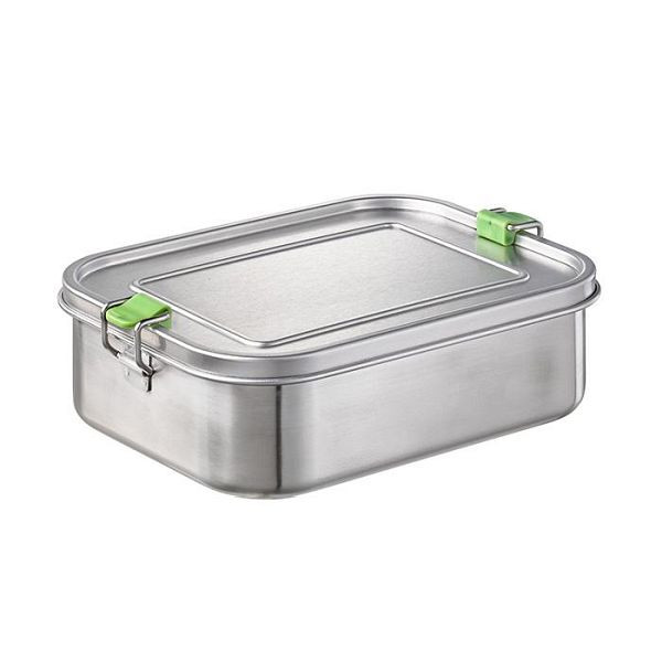 APS Lunchbox, 22,5 x 16,5 cm, Höhe: 6,5 cm, 18/8 Edelstahl, innen poliert, außen mattiert, 66902
