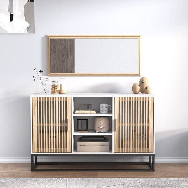 vidaXL Sideboard Weiß 105x30x65 cm Holzwerkstoff, 352118