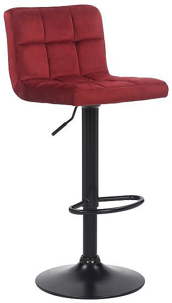 CLP Barhocker Feni Samt, rot, 315728, 4251756432546