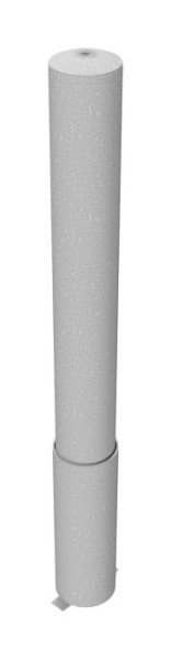 Schake Stahlrohrpoller Ø 152 x 3,2 mm herausnehmbar, ohne Verschluss feuerverzinkt, Gesamtlänge in mm: 1500, 40151H