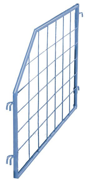 VARIOfit Palettenaufsatz Trenngitter, schräg, Abmessung: 950 x 600/1.200 mm, RAL 5012 lichtblau, zpa-100.012