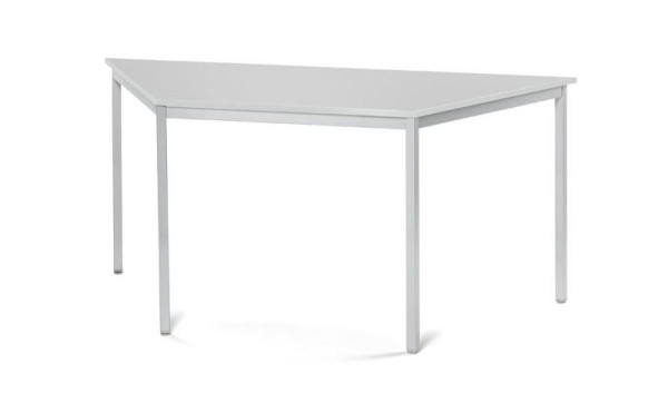 Deskin Konferenztisch PROFI MODUL, Platte Lichtgrau, Gestell Alusilber RAL 9006, B 1600/800 x T 690 x H 728 mm, 359404