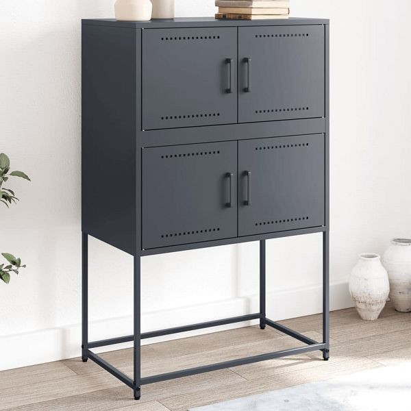 vidaXL Sideboard Anthrazit 68,5x38,5x107 cm Stahl, 846484