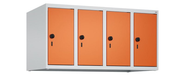 C+P Schrankaufsatz Classic PLUS, Aufsatzschrank, 7035/2004, Drehriegel, 500x1000x500mm, 4 Abteile, 080090-49 S10030