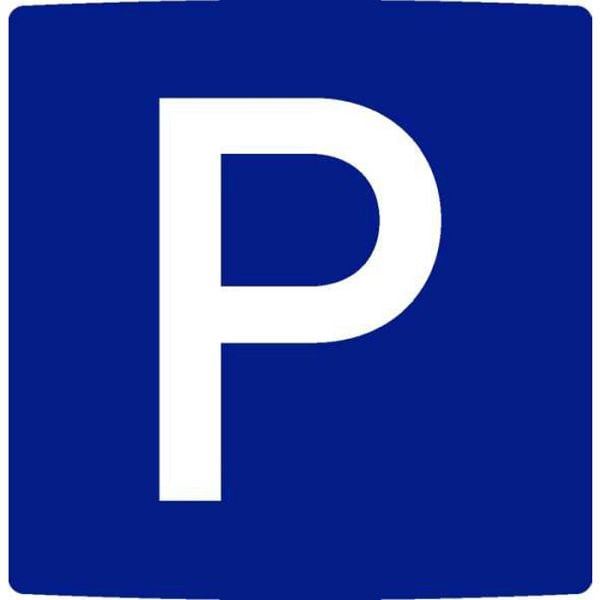 Stein HGS Parkplatzbeschilderung, einseitig, 300 x 300 mm / flach, mit Text nach Wahl (unten), zur Wandmontage, mo2900-02