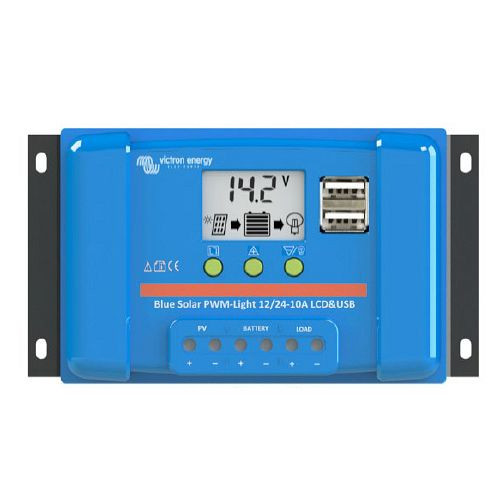 Victron Energy Solarladeregler BlueSolar PWM-LCD&USB 12/24V-20A, 321838