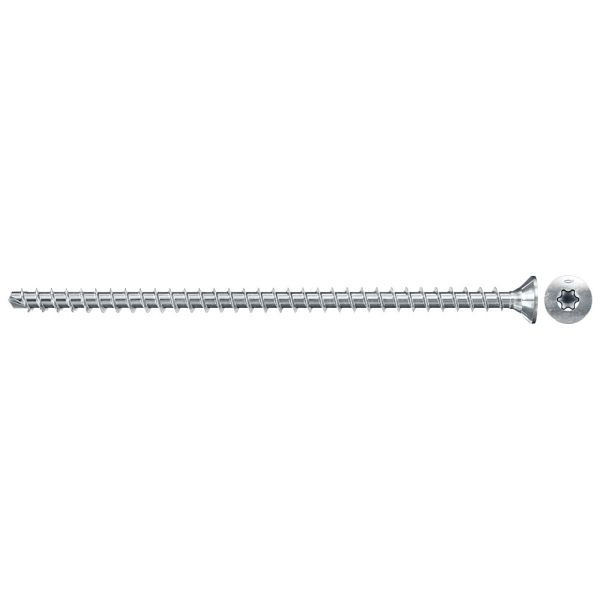 Fischer Vollgewindeschraube PowerFull II CTF 10,0x300 BC 50 Senkkopf, Innenstern TX Vollgewinde galvanisch verzinkt, blau passiviert, VE: 50 Stück, 562953