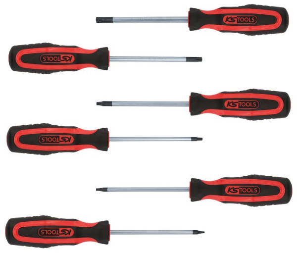 KS Tools ERGOTORQUEplus Schraubendreher-Satz, 6-teilig, Torx, 159.0030