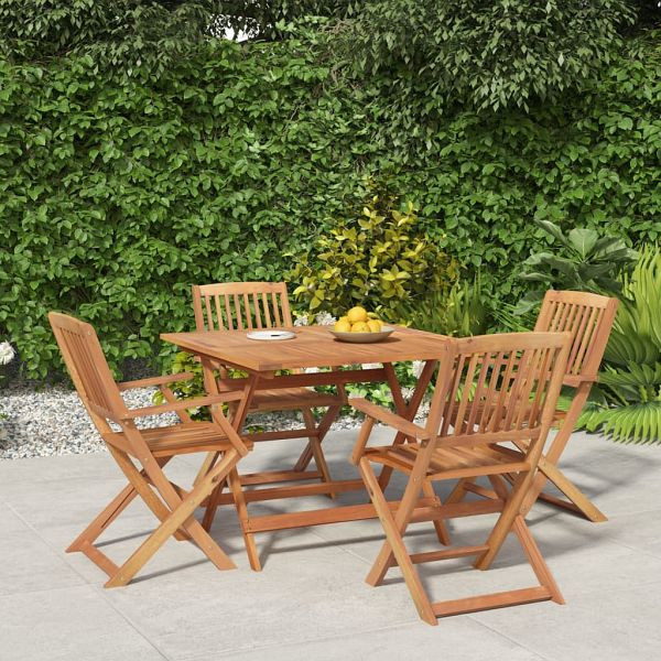 vidaXL 5-teilig Garten-Essgruppe Massivholz Akazie, 3152899