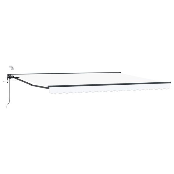 vidaXL Elektrische ausziehbare Markise Weiß 4,5 × 3 m, 3421631