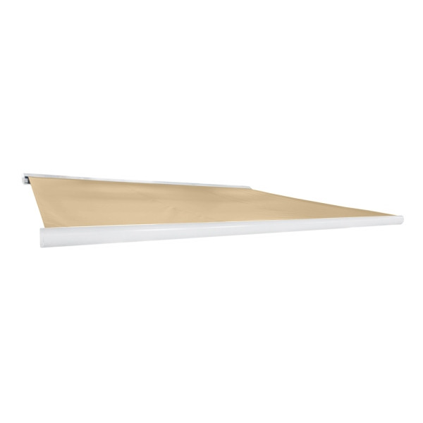 HOME DELUXE LED Vollkassettenmarkise ELOS marineblau-weiß 350x250 cm, 22436