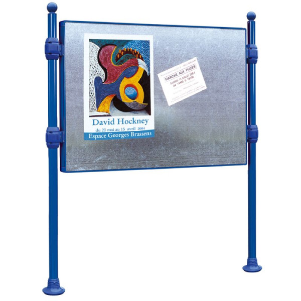 Stein HGS Infotafel -Bowl-, Mit Titelleiste/2700 mm, 1225 x 870 mm, RAL 3020 verkehrsrot, 22515-02