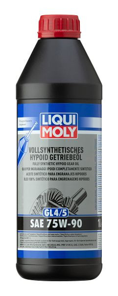 LIQUI MOLY Vollsynthetisches Hypoid Getriebeöl (GL4/5) 75W-90, Dose Kunststoff, VE: 1 Liter, 1024
