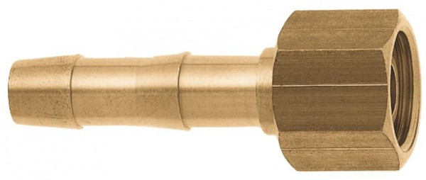 GEKA plus-2/3-Gasschweiß-Verschraubung, IG G 1/4" - 9mm MS mit Sechskant, VE: 10 Stück, 71.0944