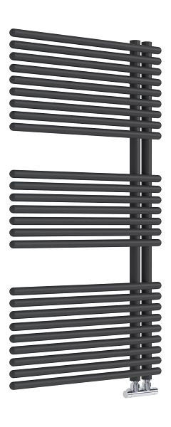 Sanotechnik Badezimmer-Heizkörper Wien, Mattschwarz 60x113,2cm, WIS113