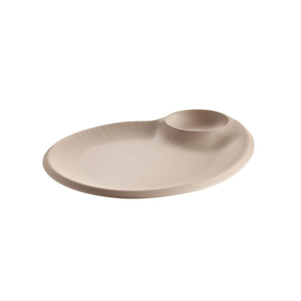 APS Teller NERO, Melamin, 30 x 25 cm, sand, 85425, 4004133854253