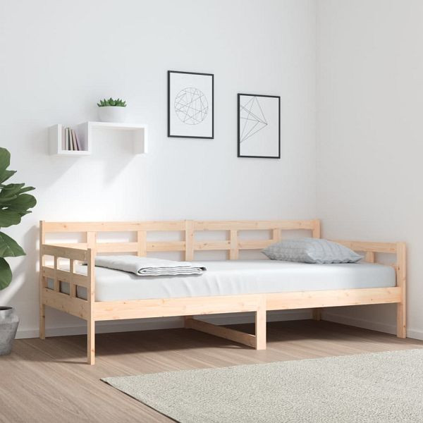 vidaXL Tagesbett Massivholz Kiefer 90x190 cm, Material: Massives Kiefernholz (unbehandelt), 820367