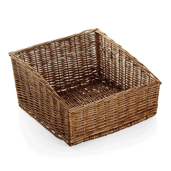 WAS Basket 3136 Buffetkorb, 45 x 45 x 17/27 cm, Vollweide, 3136450