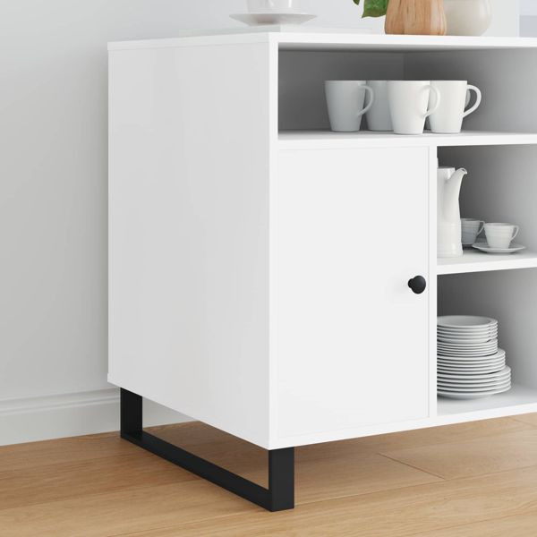 vidaXL Möbelbeine 12-teilig Schwarz 546 x 40,5 x 100 mm Eisen, 864817